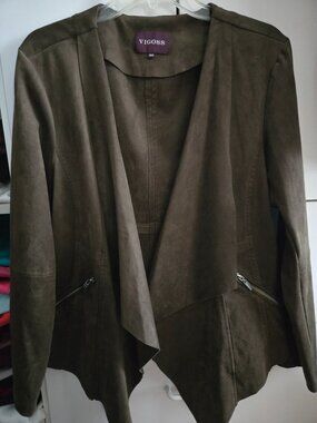 EUC VIGOSS Faux Suede Jacket - 1X/2X